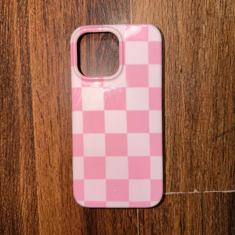 Velvet Caviar Pink Checkered Phone Case